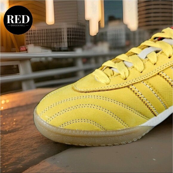 Adidas Wales Bonner Originals MN Samba Gold Navy IH8407 - Men's Size 10 - Picture 12 of 16